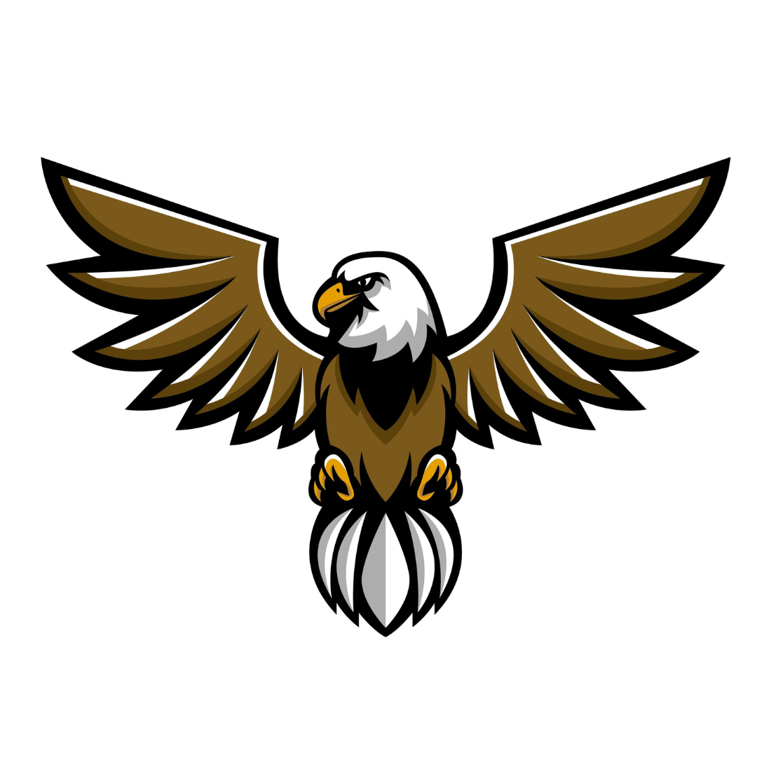 Graphic of a bald eagle.