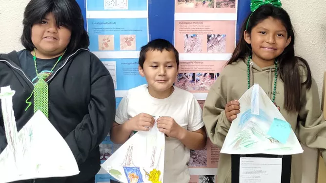 Students Present Science Fair Projects on Erosion and Cloud Formation